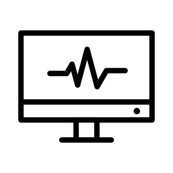 Icône Vectorielle Ligne Médicale Santé — Image vectorielle