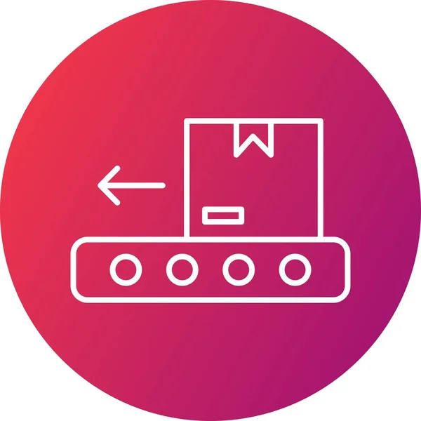 Vektor Logistik Conveyor Symbol — Stockvektor