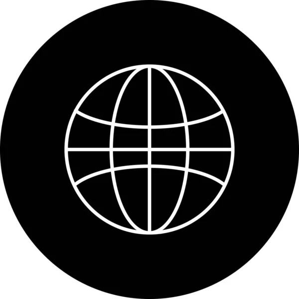 Vektor Symbol Auf Schwarzem Kreis Mit Schatten Für Das Internet — Stockvektor