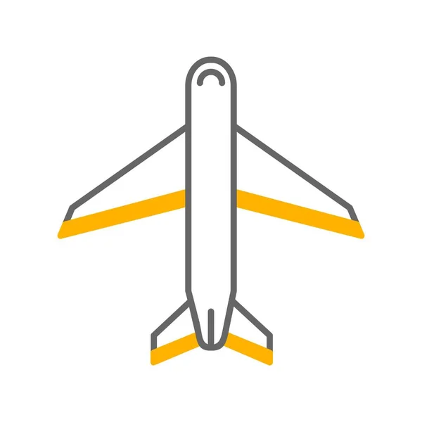 Icono Del Avión Ilustración Vectorial — Vector de stock