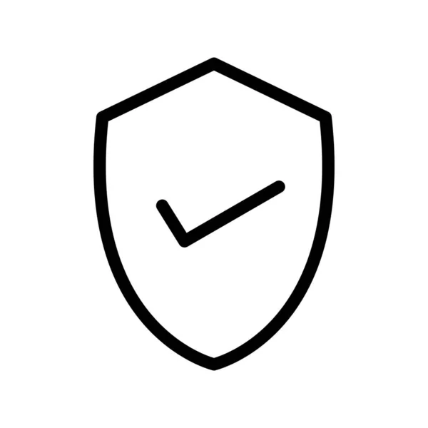 盾牌图标 安全保护和隐私主题 孤立的设计 矢量说明 — 图库矢量图片