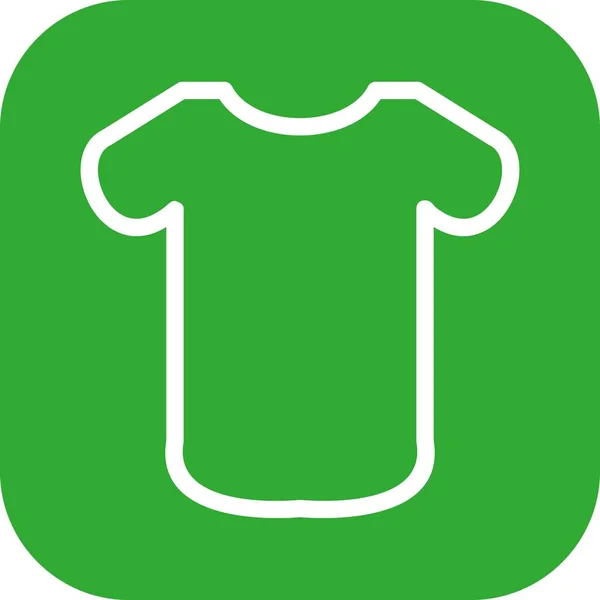 Green Shirt Icon — Stock Vector