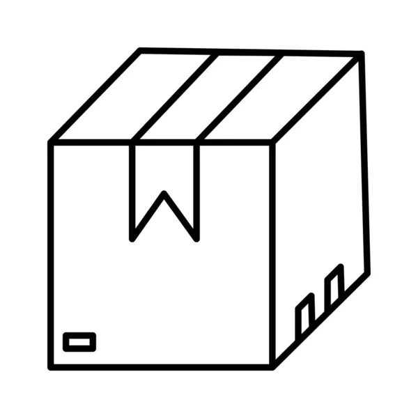 Einfache Box Symbol Vektor Illustration — Stockvektor