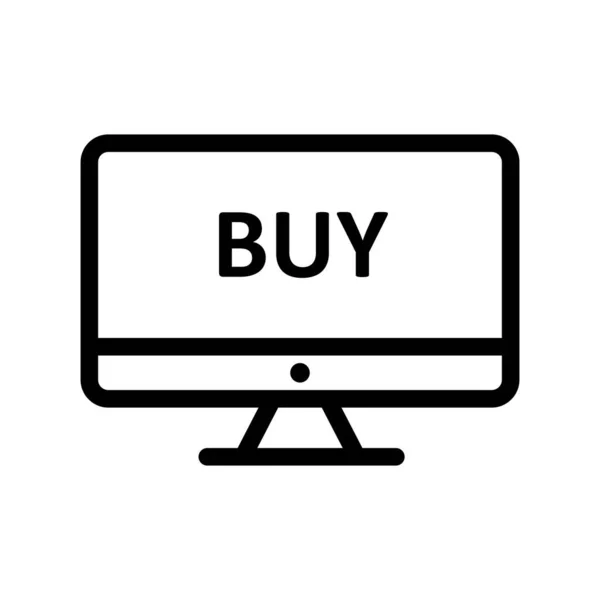 Vektor Online Shopping Ikone — Stockvektor