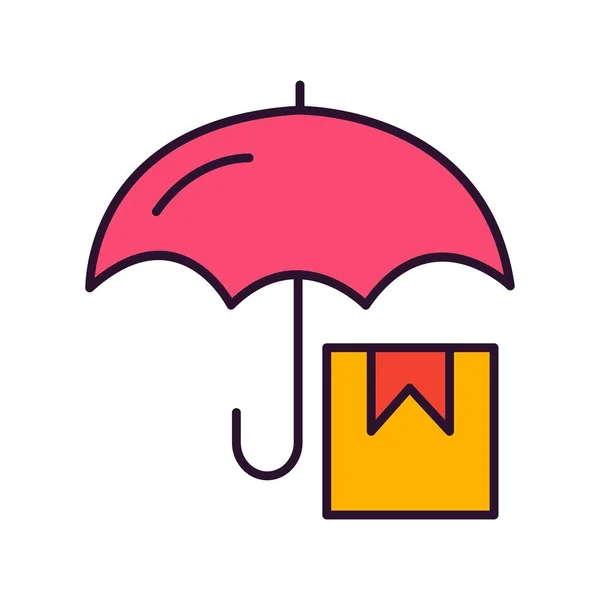 Icône Parapluie Illustration Vectorielle — Image vectorielle