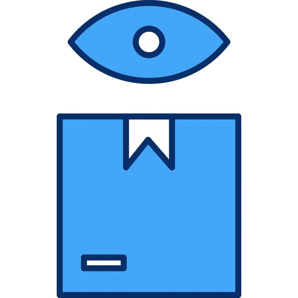 Векторная Иллюстрация Иконки Голубого Глаза — стоковый вектор