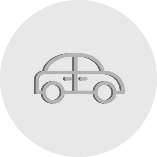 Ícone Vetor Carro Sinal Transporte Automóvel — Vetor de Stock