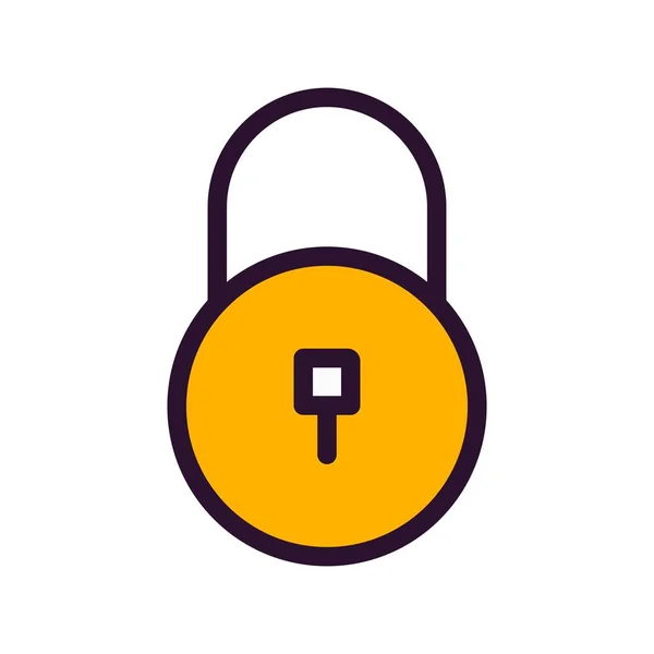 Padlock Icon Vector Illustration — Stock Vector