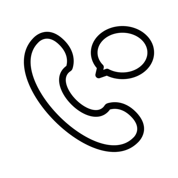 Vektor Chat Symbol Aufrufen — Stockvektor