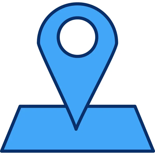 Karte Pin Vektor Symbol — Stockvektor