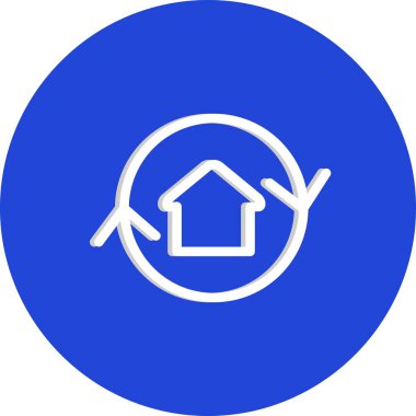 ev düğmeli ev simgesi