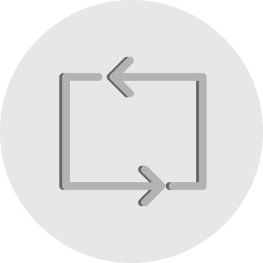 Beyaz arkaplanda yassı simgeyi yenile