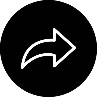 vektör Sağ yön simgesi 