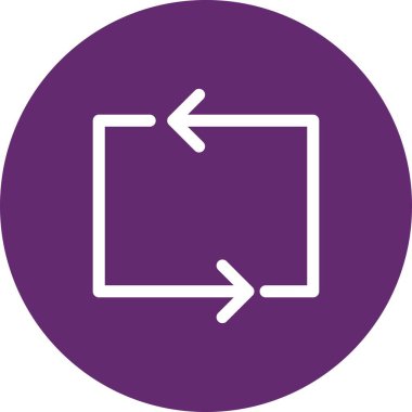 Beyaz arkaplanda yassı simgeyi yenile