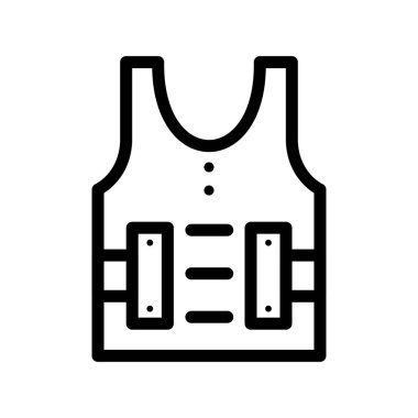 ağ ve mobil için siyah ve beyaz vektör çizgisi simgesi