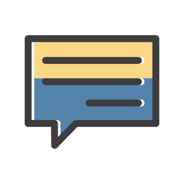 Beyaz arkaplan üzerindeki vektör e- posta düz simgesi