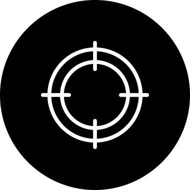 hedef simgesi. vektör illüstrasyonu