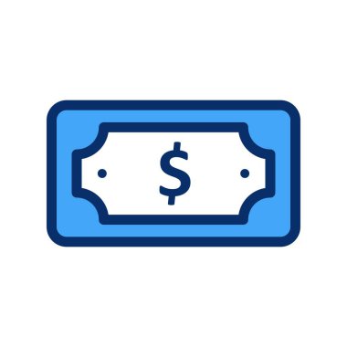 vektör dolar not simgesi 