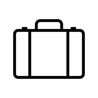 bavul simgesi, vektör çizimi