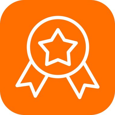 beyaz arkaplanda turuncu vektör simgesi