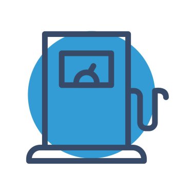 Benzin istasyonu ikonu. vektör illüstrasyonu