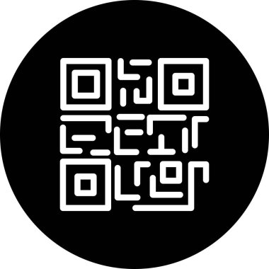 vektör Ar kod simgesi 