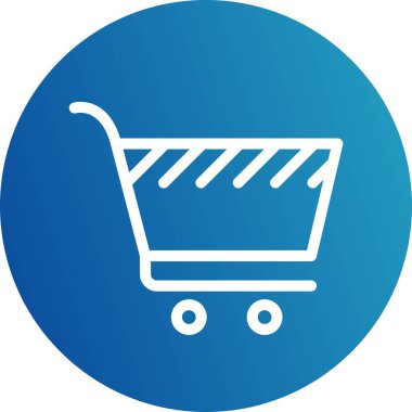 Alışveriş arabası ikonu. vektör illüstrasyonu