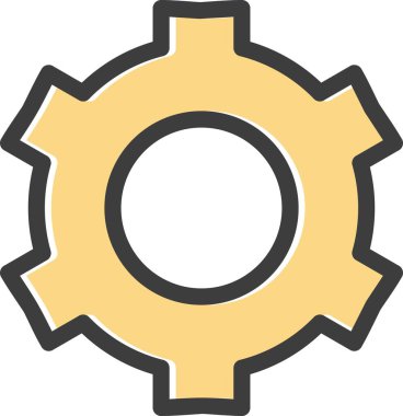 Beyaz arkaplanda düz simge ayarlanıyor