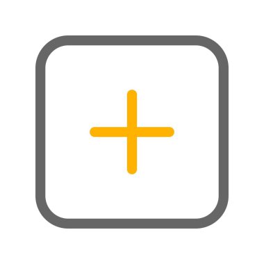 Beyaz arkaplana düz simge ekle