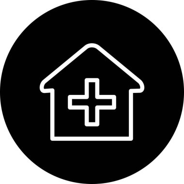 Hastane Simgesi Vektör İllüstrasyonu