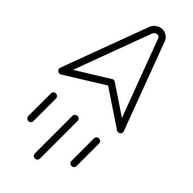 vektör beyaz arkaplanda düz simge gönderdi