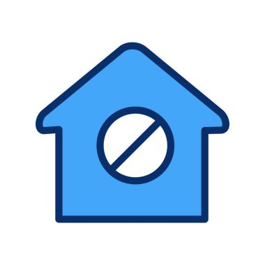 Beyaz arkaplanda düz vektör bloğu simgesi