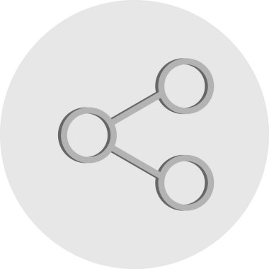 paylaşımlı simge vektör illüstrasyonu