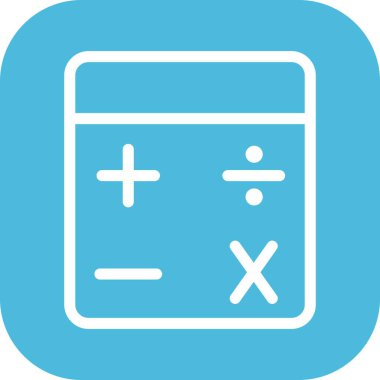 hesap makinesi vektör çizimi düz