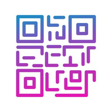 vektör Ar kod simgesi 