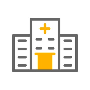 Hastane binası vektör simgesi