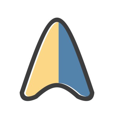  Yukarıdaki Ok vektörü simgesi 