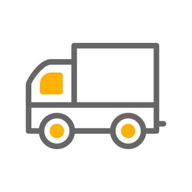 vektör arabası teslim simgesi 