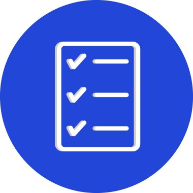 vektör kontrol listesi simgesi 