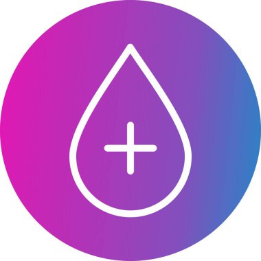 Modern b 'nin vektör çizimi tıbbi simge eksikliği