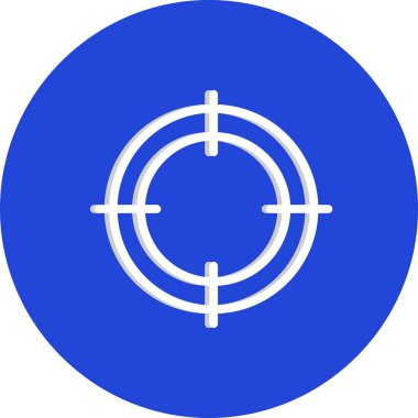 Modern b 'nin vektör illüstrasyonu hedef simgesinden yoksun