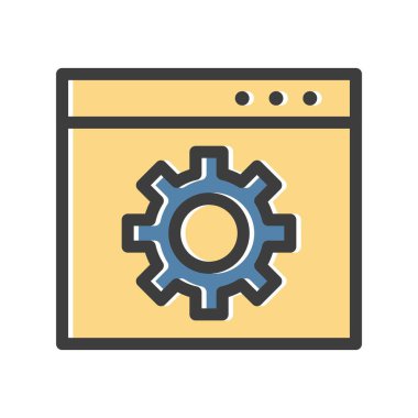 seo ve optimizasyon düz vektör simgesi