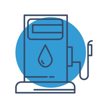 vektör Yakıt İstasyonu simgesi 