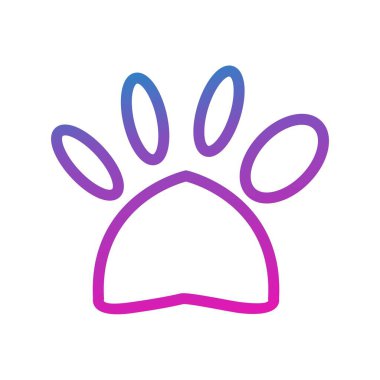 Vektör Köpek Yazdırma simgesi