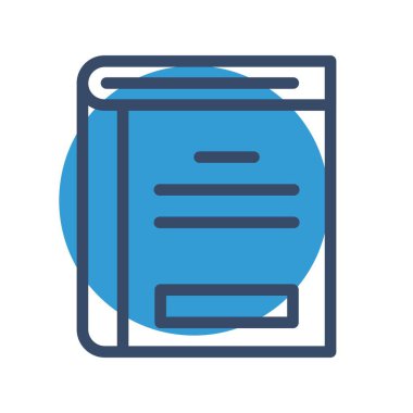 belge simgesi vektör illüstrasyonu