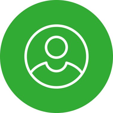 Yeşil ve yasaklı bir kullanıcı simgesinin vektör çizimi