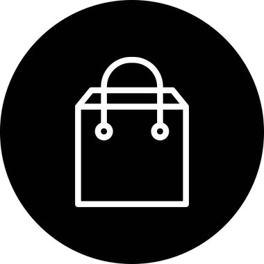 Vektör alışveriş torbası simgesi 