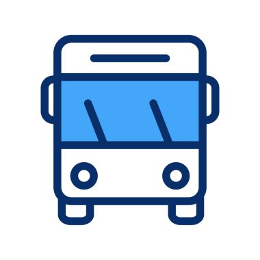 bus simgesi vektör illüstrasyonu