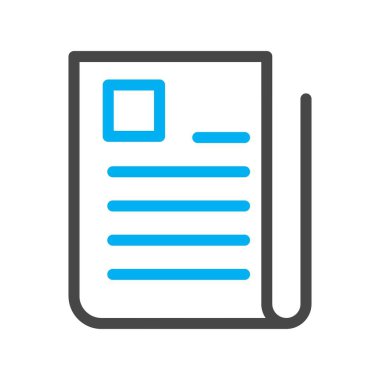 belge simgesi vektör illüstrasyonu