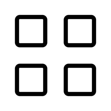 vektör Menüsü düz simgesi